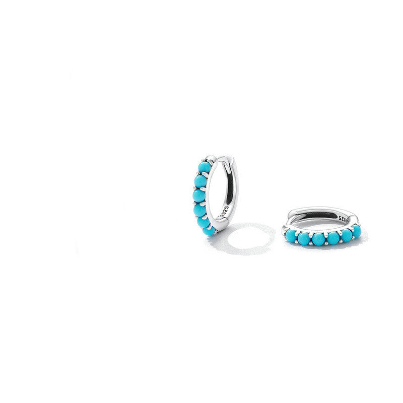 Women's Fashion Simple Turquoise Ear Clip