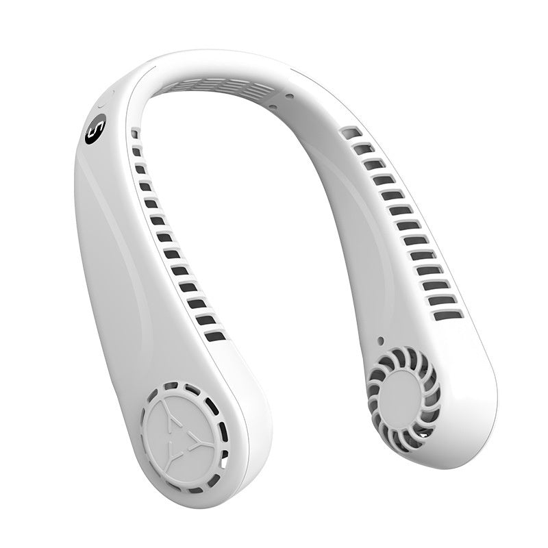 Bladeless Turbine Mini Digital USB Charging Portable Halter Fan
