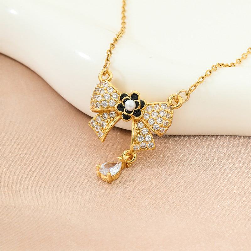 Fashionable All-match Elegant Titanium Steel Clavicle Chain