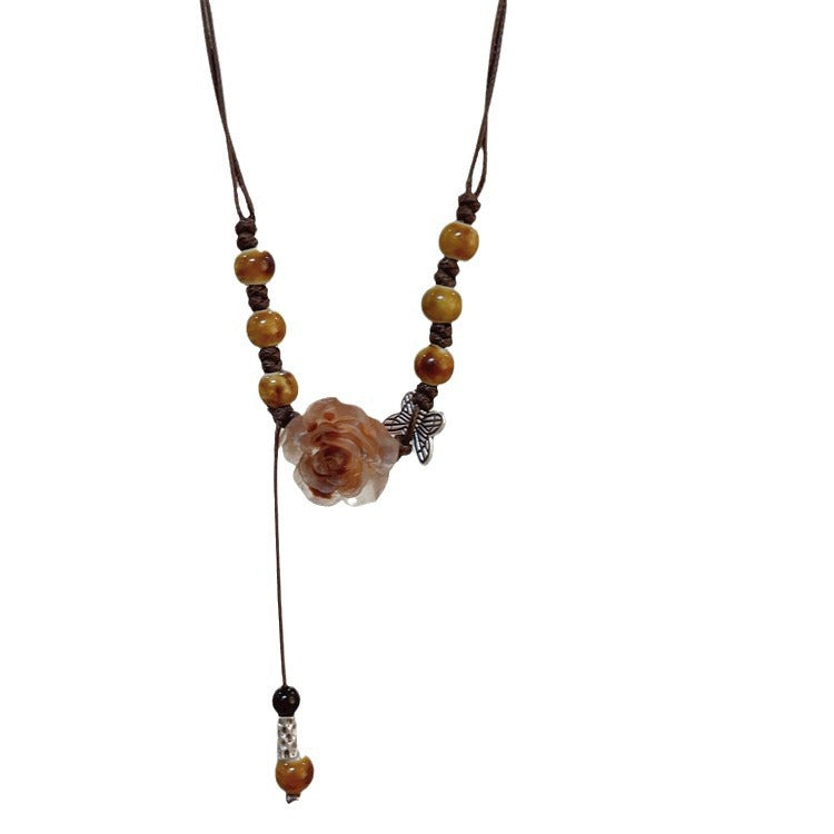 New Chinese Tassel Necklace High-grade Antique Horse-face Skirt Accessories