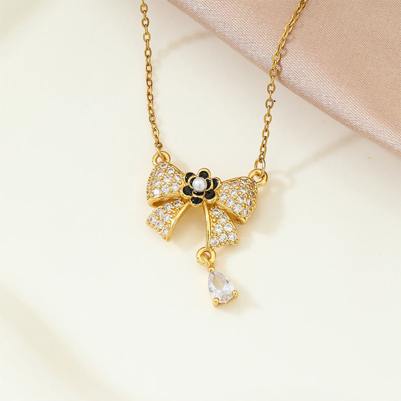 Fashionable All-match Elegant Titanium Steel Clavicle Chain