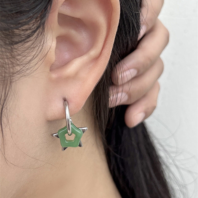 Fashion Chinese Style Pentagram Ear Clip Women