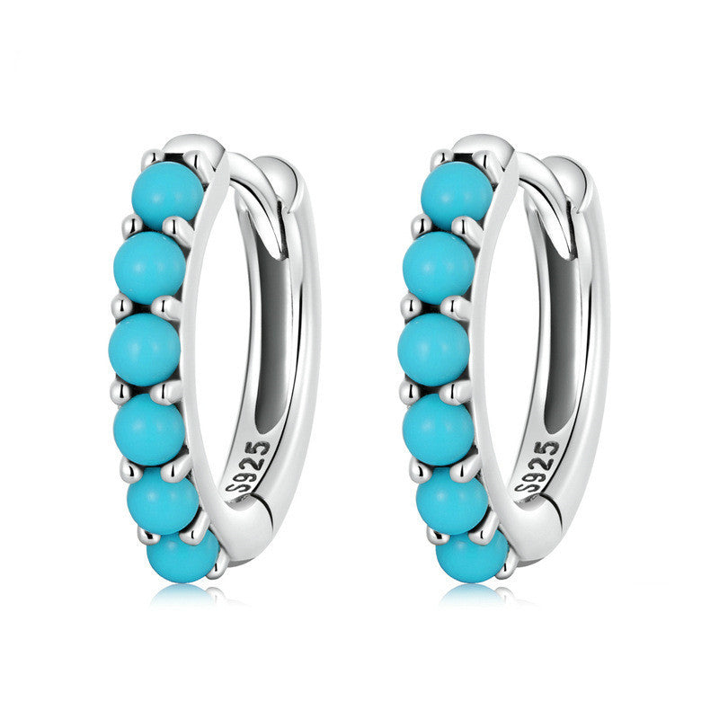 Women's Fashion Simple Turquoise Ear Clip