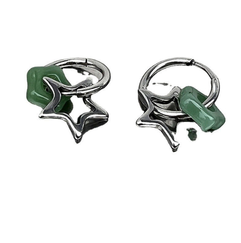 Fashion Chinese Style Pentagram Ear Clip Women