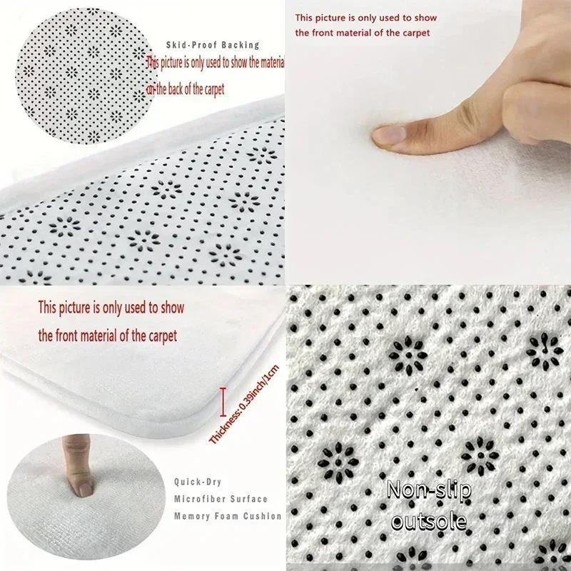 Tape Entry Door Bathroom Absorbent Quick Mat