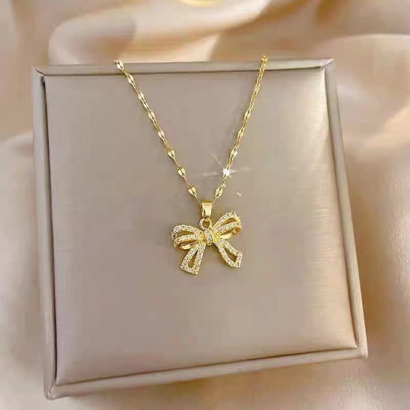 Fashionable All-match Elegant Titanium Steel Clavicle Chain