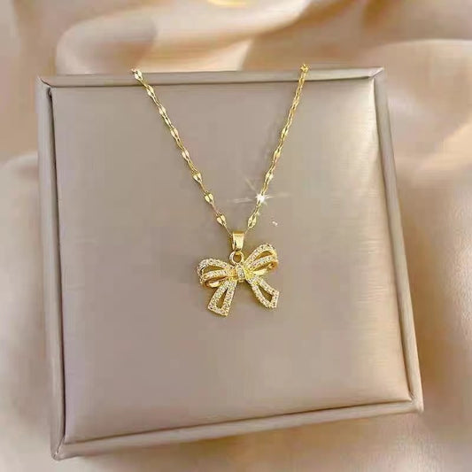 Fashionable All-match Elegant Titanium Steel Clavicle Chain