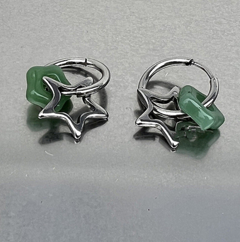 Fashion Chinese Style Pentagram Ear Clip Women