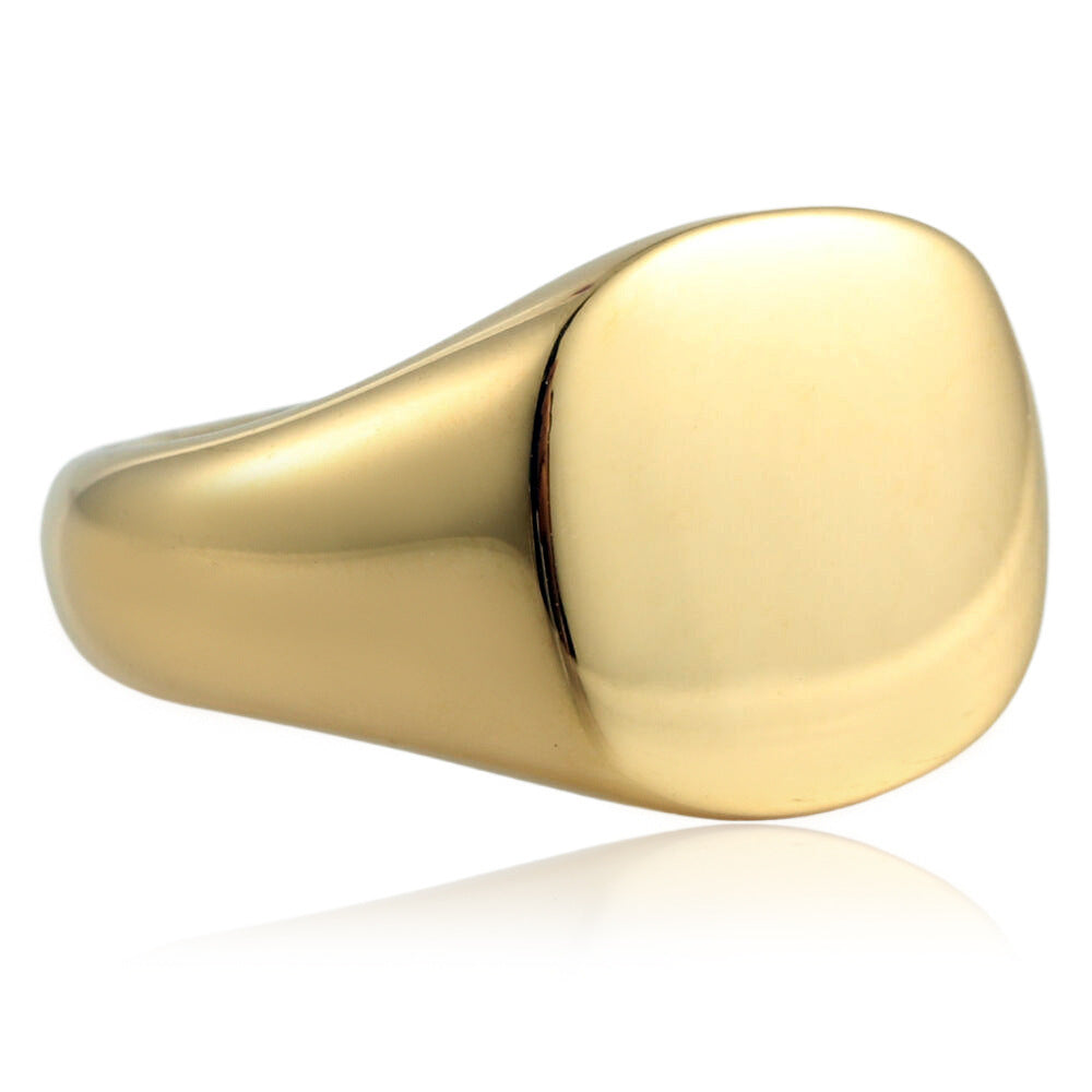 European And American Style Minimalist Titanium Steel Smooth Seal Ring