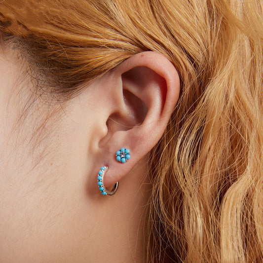 Women's Fashion Simple Turquoise Ear Clip