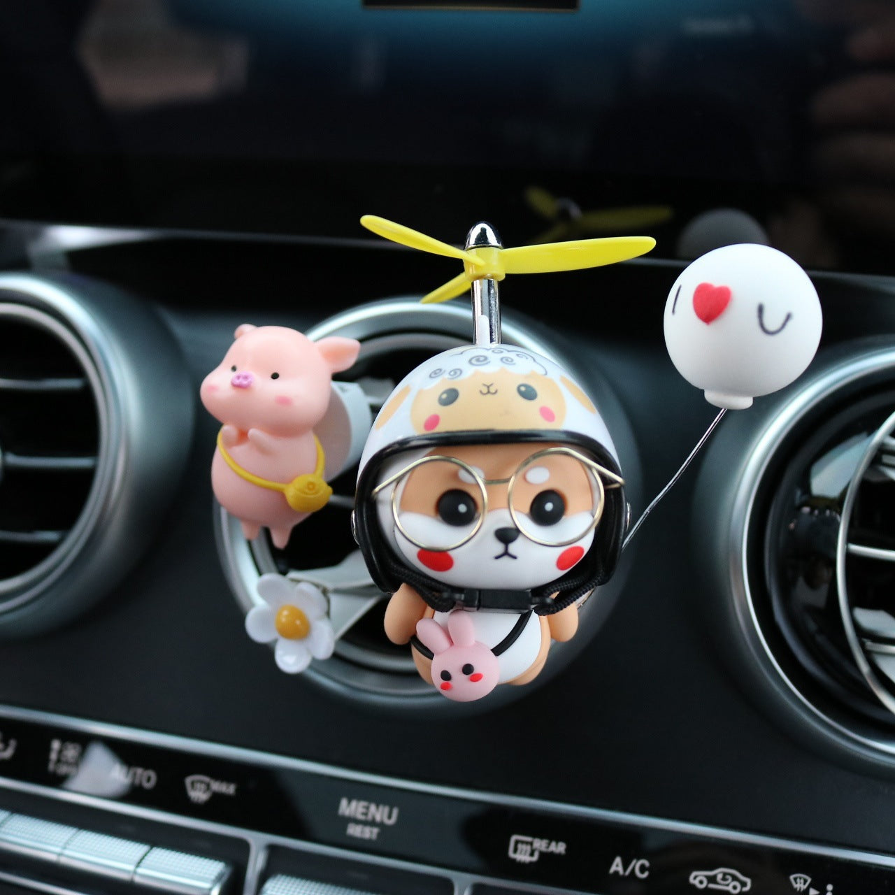 Car Shiba Inu Air Conditioning Outlet Perfume Car Interior Decoration