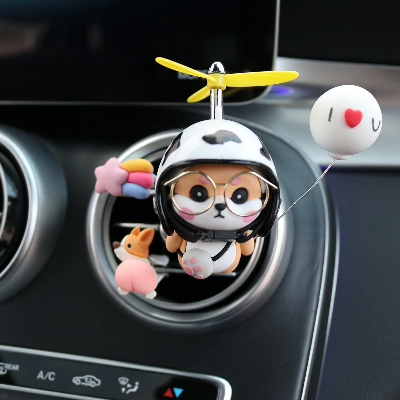 Car Shiba Inu Air Conditioning Outlet Perfume Car Interior Decoration