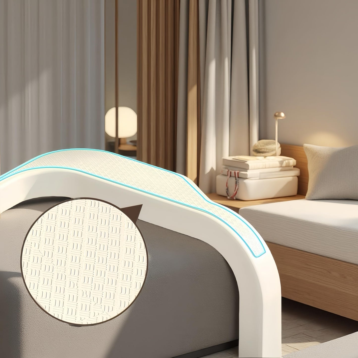 Portable toilet seat with armrests, with lid, with tissue holder, with seat function, robust, easy to clean, no power connection required, suitable for indoor and outdoor use (Gray)