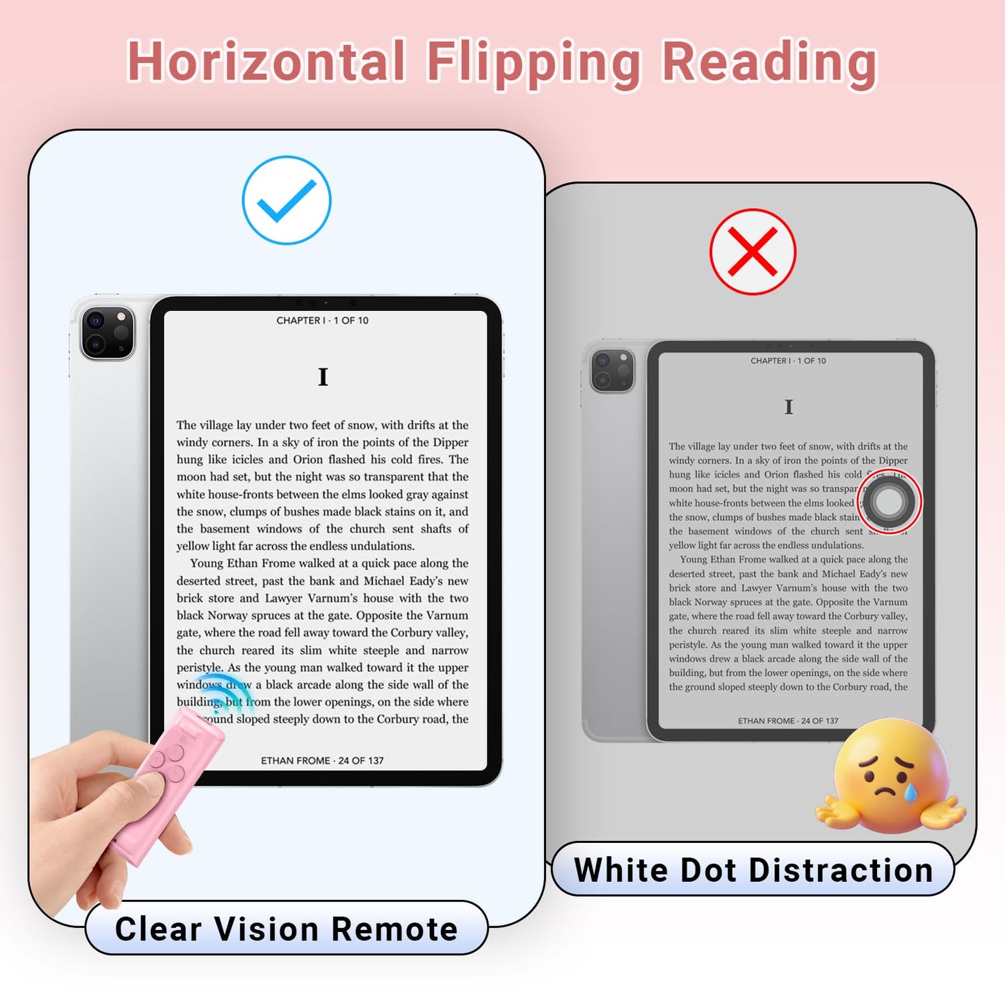MILOUZ Remote Control Scrolling for Tiktok with Phone Stand,Page Turner for Kindle App E-Book,Bluetooth Camera Shutter Remote for iPhone, Android,iOS,iPad,Tablet