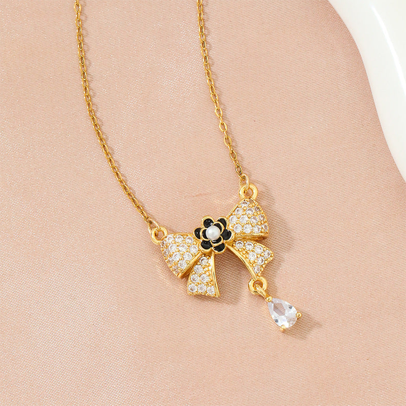 Fashionable All-match Elegant Titanium Steel Clavicle Chain
