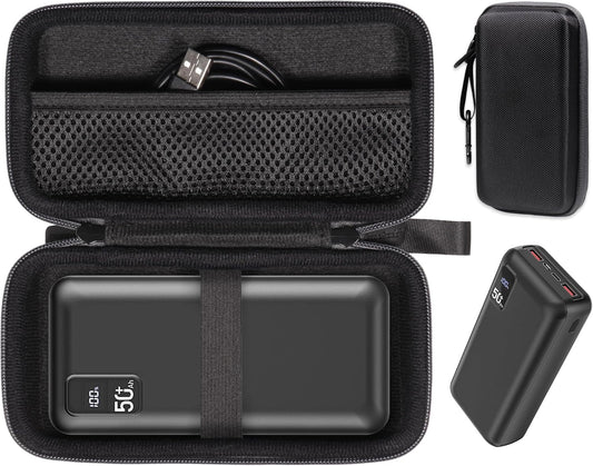 CaseSack Case for POIYTL Power Bank 50000mAh 22.5W Fast Charging Portable Charger, POIYTL USB-C Quick Charge, Huge Capacity External Battery Pack