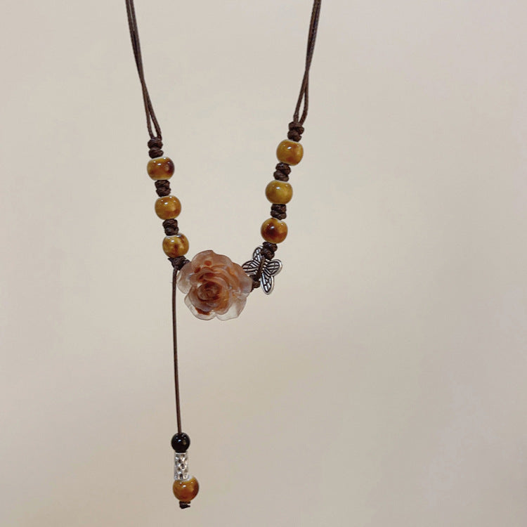 New Chinese Tassel Necklace High-grade Antique Horse-face Skirt Accessories