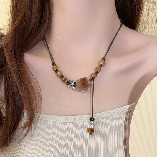 New Chinese Tassel Necklace High-grade Antique Horse-face Skirt Accessories