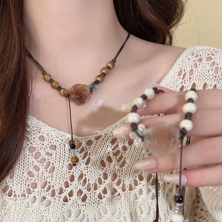 New Chinese Tassel Necklace High-grade Antique Horse-face Skirt Accessories