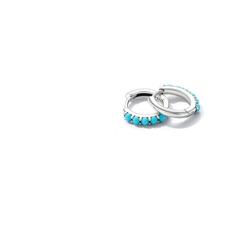 Women's Fashion Simple Turquoise Ear Clip