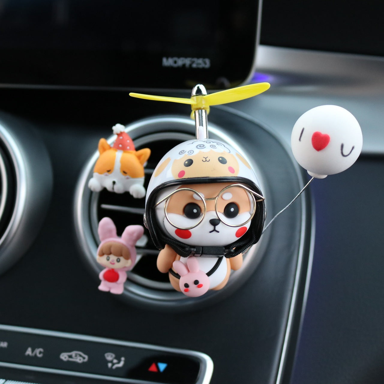 Car Shiba Inu Air Conditioning Outlet Perfume Car Interior Decoration