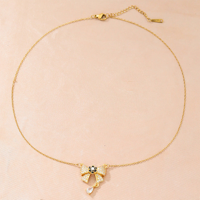 Fashionable All-match Elegant Titanium Steel Clavicle Chain