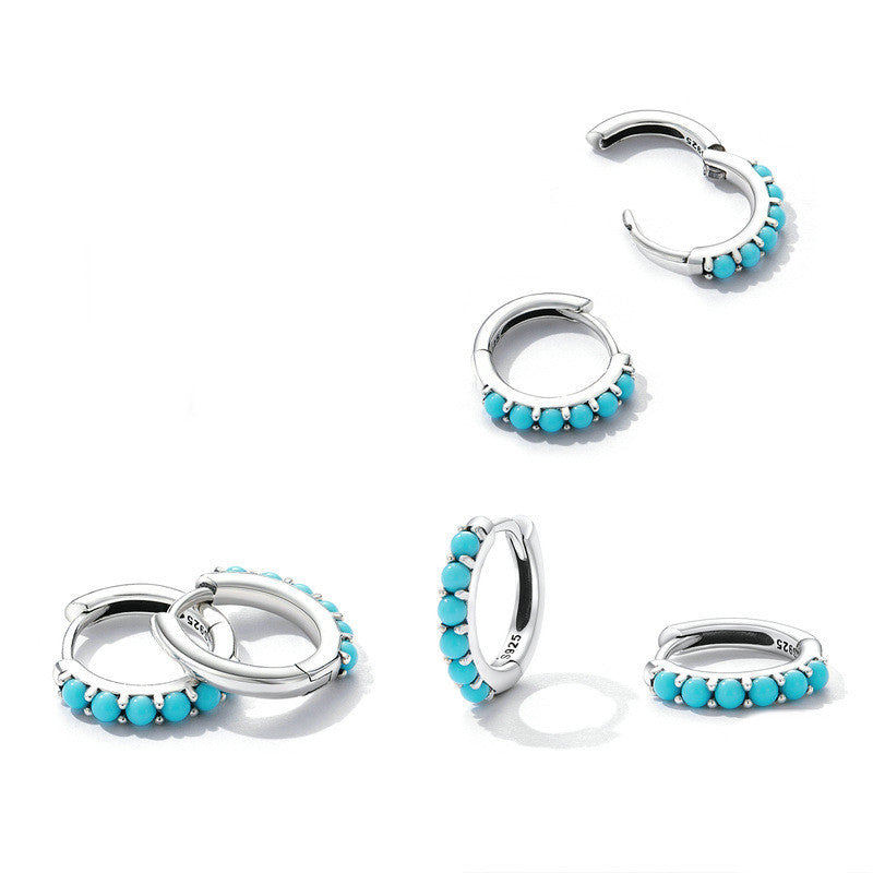 Women's Fashion Simple Turquoise Ear Clip